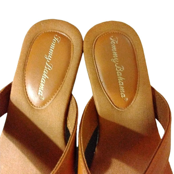 Tommy Bahama Seige Topical Thong Wedge Sandals size 7 - Picture 4 of 10
